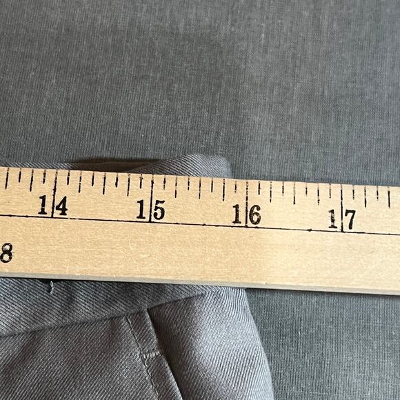 Inserch Super‎ 120s Fratelli Dress Pants Mens 34X32 Gray Flat Front Straight Leg - Picture 9 of 9